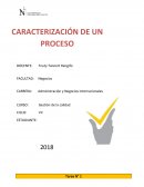 Caracterizaciòn de un proceso