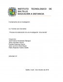 Proceso de elaboración de una investigación documental