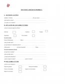 ENCUESTA SOCIO ECONOMICA