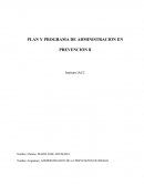 Administracion de la prevencion de riesgos