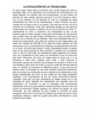Evolucion de la tecnologia