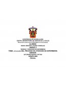 Aplicacion de Proceso enfermero con caso clinico