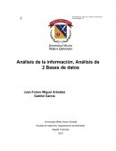 Análisis de la información, Análisis de 2 Bases de datos