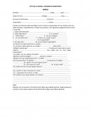 Cuestionario del Test de la Figura Humana