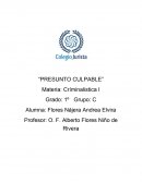 ENSAYO PRESUNTO CULPABLE Críminalistica