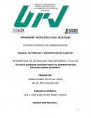 Manual de perfiles y descripción de puestos