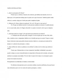 Análisis dilema de Heinz. Página 1