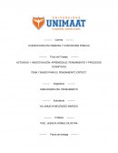 APRENDIZAJE, PENSAMIENTO Y PROCESOS COGNITIVOS