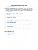 Los 10 lugares mas peligrosos del mudo