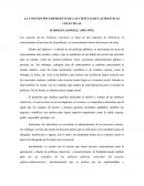 LA CONCEPCIÓN EMERGENTE DE LAS CIENCIAS DE LAS POLÍTICAS COLECTIVAS