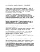EL PETRÓLEO LA QUÍMICA ORGÁNICA Y LA SOCIEDAD