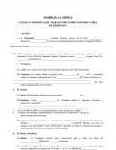 CONTRATO DE TRABAJO POR OBRA DETERMINADA