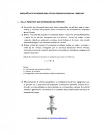 ANEXO TÉCNICO TOPOGRAFÍA PARA ESTUDIO DRENAJE PLATAFORMA PASAJEROS. Página 1