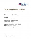 PLM para elaborar un vaso