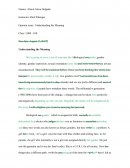 Understanding the meaning