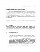 Sumilla: Solicitud de Sucesión Intestada.