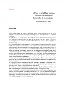 Práctica: ¿Cuál es el pH de algunas sustancias comunes? Por medio de indicadores naturales ácido base