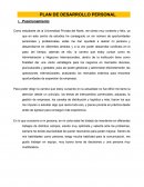 PLAN DE DESARROLLO PERSONAL - RESUMEN