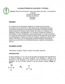 Algunas pruebas de aldehidos y cetonas