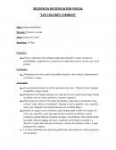 SECUENCIA DE EDUCACIÓN VISUAL “LOS COLORES CAMBIAN”