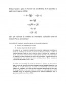 Deducir paso a paso la función de sensibilidad de la cantidad a pedir con respecto al EOQ