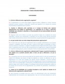 Cuestionario ORGANIZACION Y TEORIAS ORGANIZACIONALES