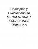 Conceptos y cuestinaeio de química