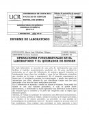 Operaciones fundamentales y quemador de bunsen
