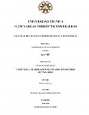 ELABORACIÓN DE ESTADOS FINANCIEROS SECUNDARIOS