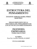 Como actúan los pensamientos en los actos de los seres humanos