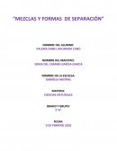 Mezclas y fromas de separacion