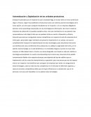 Automatización y Digitalización de las unidades productivas.