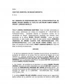 Demanda responsabilidad extracontractual