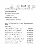 Reporte de la práctica “Rigidez Dieléctrica del aceite”