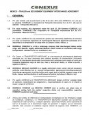 MEXICO - TRAILER and SECUREMENT INTERCHANGE AGREEMENT