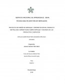 PROYECTO DE DISEÑO DE EMPAQUE Y PRESENTACION DEL PRODUCTO METROLOGÍA, NORMATIVIDAD SOBRE EMPAQUE Y ENVASES DE LOS PRODUCTOS O SERVICIOS