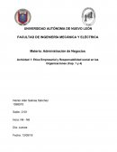 Etica Empresarial y Responsabilidad social en las Organizaciones