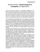 Epistemología de la complejidad de Edgard Morín