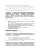 FACTORES A CONSIDERAR COM PARTE DEL ENTORNO INTERNO ORGANIZACIONAL