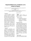 Impuntualidad de los estudiantes en la ciudad de Bogotá