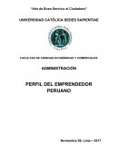 Perfil del emprendedor peruano