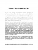 Ensayo historia de la etica