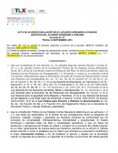 Acta de Acuerdos Aprender a Convivir 2018