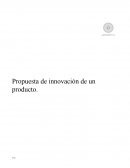 Propuesta de innovación de productos