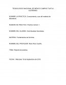 Conocimiento y uso del material de laboratorio.