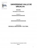 Sociologia de la educación, capitulo x