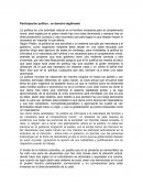 Participación política , un derecho legitimado