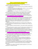 La organización administrativa