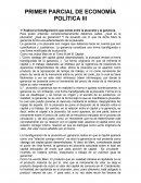 PRIMER PARCIAL DE ECONOMÍA POLÍTICA lll