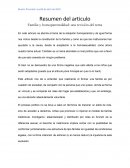 Familia y homoparentalidad: una revisión del tema